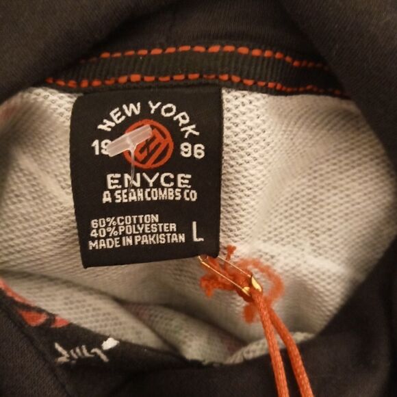 Vintage Enyce-Sean Combs 90's Apparel Hoodie Sweater Rose/Thorn NWT  L - Picture 6 of 6